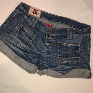 Denim shorts